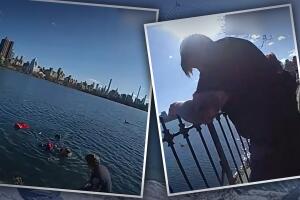 Rescatan a mujer en lago de Central Park