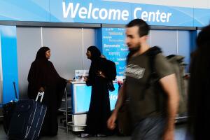 Krikorian supports Trump's travel ban to some majority-Muslim countries whose fait will be decided by the Supreme Court.