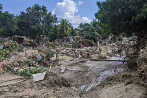 El río Chamelecón se desbordó