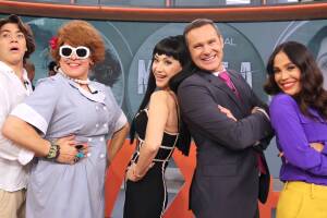 Susana Zabaleta y su hijo Matías Gruener en Despierta América