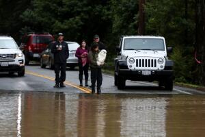 Sonoma County Town Of Guerneville Inundated With Flood Waters From "Atmospheric River" Weather System