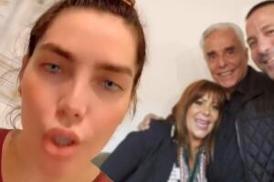 Frida Sofía, Alejandra, Luis Enrique y Enrique Guzmán