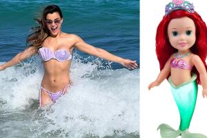 El detalle de la parte superior del bikini de Clarissa Molina parece ser una reminiscencia al de 'La Sirenita'.