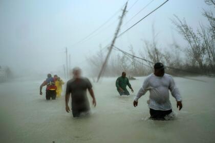 <b>El huracán más devastador de la historia de Las Bahamas.</b> En esta fotografía, nominada en la categoría ‘Noticias’, un grupo de residentes de Freeport, Gran Bahama, buscan sobrevivientes del huracán Dorian. Este fenómeno meteorológico 
<a href="https://www.univision.com/noticias/fenomenos-naturales/fotografias-interactivas-el-antes-y-despues-del-paso-destructor-del-huracan-dorian-por-las-bahamas">se estacionó al norte de Las Bahamas con fuerza de categoría 5 durante un día </a>y causó centenares de muertos a principios de septiembre de 2019. Este año el World Press Photo, uno de los premios de fotografía más prestigiosos del mundo, recibió trabajos de 4,282 fotógrafos. 
<br>