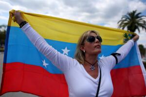 Demonstration Held In Miami In Support Of Venezuelan Opposition