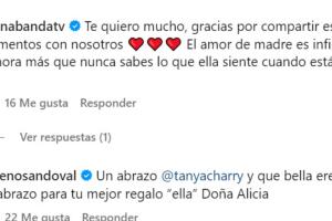 Algunas famosas reaccionaron así al reencuentro que Tanya Charry tuco con su madre.