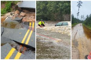 Debby aumenta rescates inundaciones Georgia madre surfista
