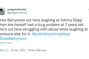 Reacciones al comentario de Drew Barrymore sobre el juicio de Johnny Depp vs Amber Heard