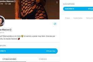 Romina Marcos tiene su OnlyFans.