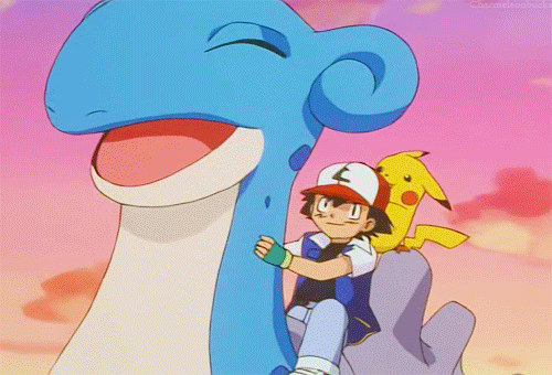 Lapras y Ash