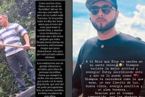 Carmen Villalobos y otros actores de 'Sin senos sí hay paraíso' compartieron imágenes de los compañeros de producción que murieron tras un mortal ataque durante el rodaje de la telenovela en Bogotá.   