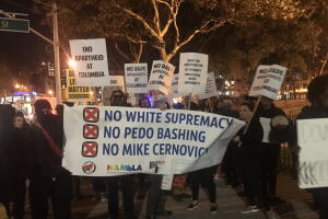 La polémica pancarta de NAMBLA.