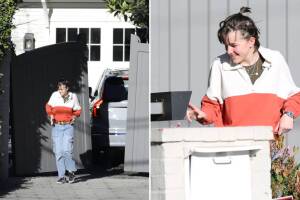 Seraphina también fue captada a las afueras de la mansión de su padre Ben Affleck