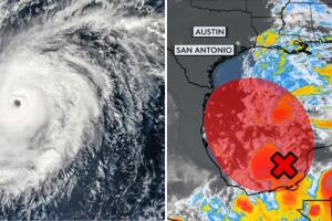 ciclón tropical golfo de méxico texas lluvia tormentas tiempo