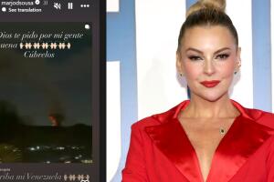 Marjorie de Sousa se encomendó por su pueblo venezolano.