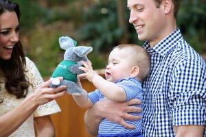 Príncipe William y príncipe George