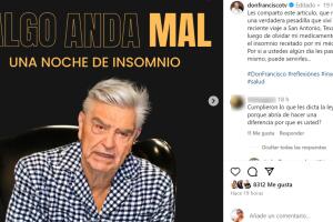 Don Francisco narró el calvario que vivió en San Antonio a través de esta publicación que hizo en Instagram. 