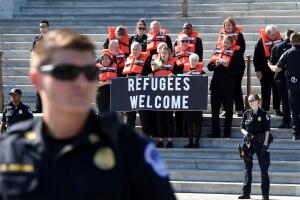 US-POLITICS-PROTEST-REFUGEES