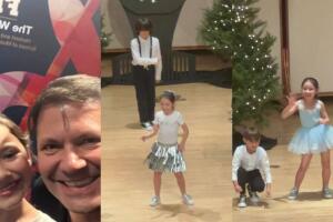 Nick Hernández compartió estas imágenes de su hija Amalia Victoria, quien habría participado en un festival navideño. 