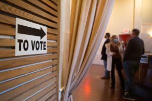 Across The U.S. Voters Flock To The Polls On Election Day