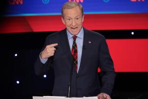 Democratic Presidential Candidates Participate In Presidential Primary Debate In Des Moines, Iowa