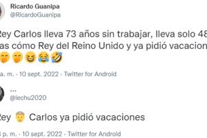 El rey Carlos III de Inglaterra se tomó un descanso a cinco días de asumir el trono y así reaccionaron en Twitter