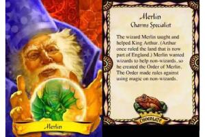 Merlin Harry Potter Card Wizards of the Coast Hasbro.jpg