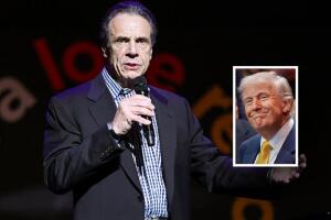 Andrew Cuomo señala Trump iglesia bautista Harlem, Nueva York
