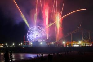 Muelle de Santa Monica Fireworks
