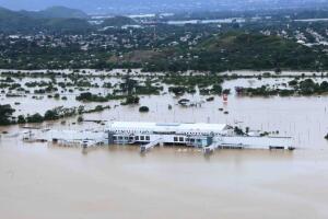 San Pedro Sula airport after Iota
