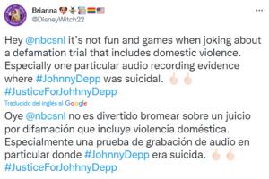 Reacciones a la parodia de SNL por el juicio de Johnny Depp vs Amber Heard
