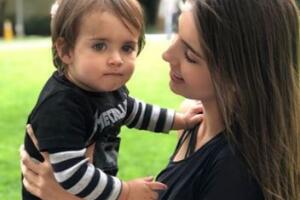 Michelle Renaud hijo Marcelo. 2018 