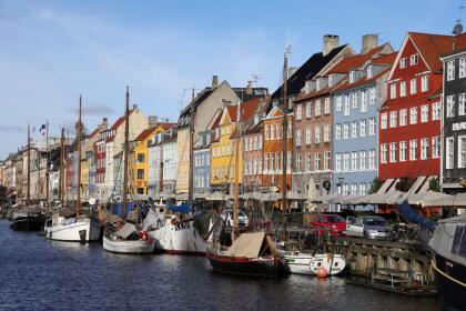 COPENHAGEN, DENMARK - FEBRUARY 22: A general view of the 'New Haven' (Nyhavn) waterfront ahead of the Denmark visit of The Duchess of Cambridge on February 22, 2022 in Copenhagen, Denmark. The Duchess of Cambridge visits Copenhagen between 22nd and 23rd February on a working visit with The Royal Foundation Centre for Early Childhood. (Photo by Chris Jackson/Getty Images)
