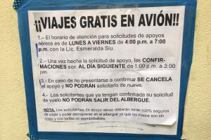 Albergue de los deportados en Tijuana