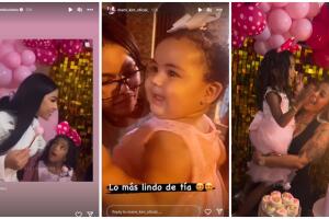 Yailin asiste a la fiesta de su sobrina