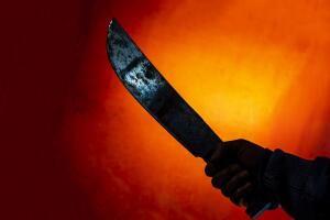 machete in the darkness