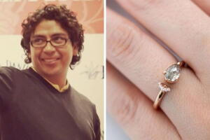 Anillo de Marimar Vega entregado por Jerónimo Rodríguez