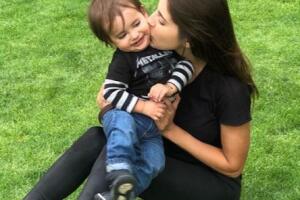 Michelle Renaud hijo Marcelo. 2018 