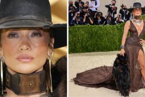 JLo en la Met Gala 2021.