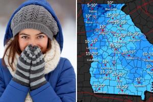 Frío de entre 8°F y 18°F: más de 90 condados en Georgia están bajo aviso por clima frío