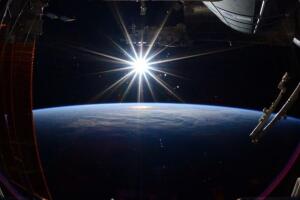 Última foto dos astronautas antes da entrada na Atmosfera terrestre