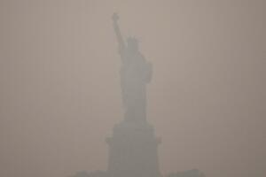 NY humo de incendios