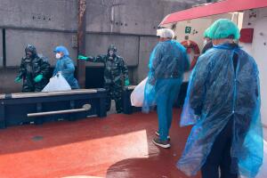 APTOPIX Spain Hantavirus Ship