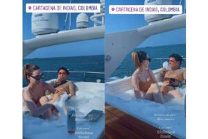 Belinda y Nodal disfrutaron de unas vacaciones en Cartagena, Colombia