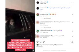 Así salió Ángela Aguilar de su concierto en San Diego