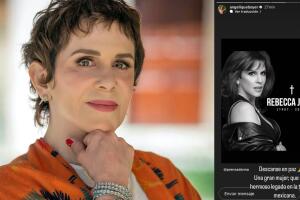 Angelique Boyer destacó el "legado" que Rebecca Jones deja en el mundo artístico tras su muerte.  