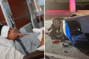 Familia hispana pide ayuda tras el accidente en la I-85 que dejó a su hijo en el hospital