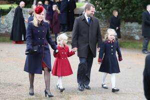 Members Of The Royal Family Attend St Mary Magdalene Church In Sandringham