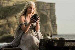 Emilia Clarke como Daenerys Targaryen en 'Game of Thrones'