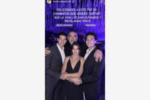 Así felicitó Mayrín Villanueva a los gemelos de Itatí Cantoral y Eduardo Santamarina.